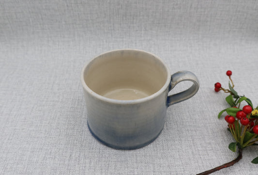 Mashiko ware coffee cup, cobalt blue