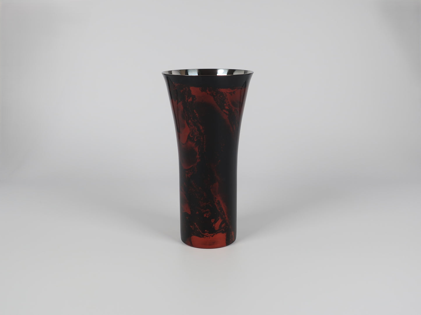 Lacquered (Shi-moa) Beer Cup, Sandalwood, Black, Yamanaka Lacquerware, Tsubame-Sanjo
