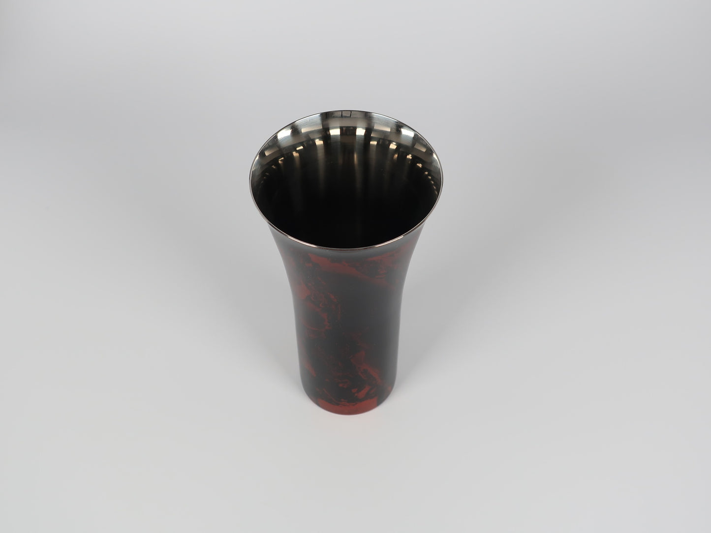 Lacquered (Shi-moa) Beer Cup, Sandalwood, Black, Yamanaka Lacquerware, Tsubame-Sanjo