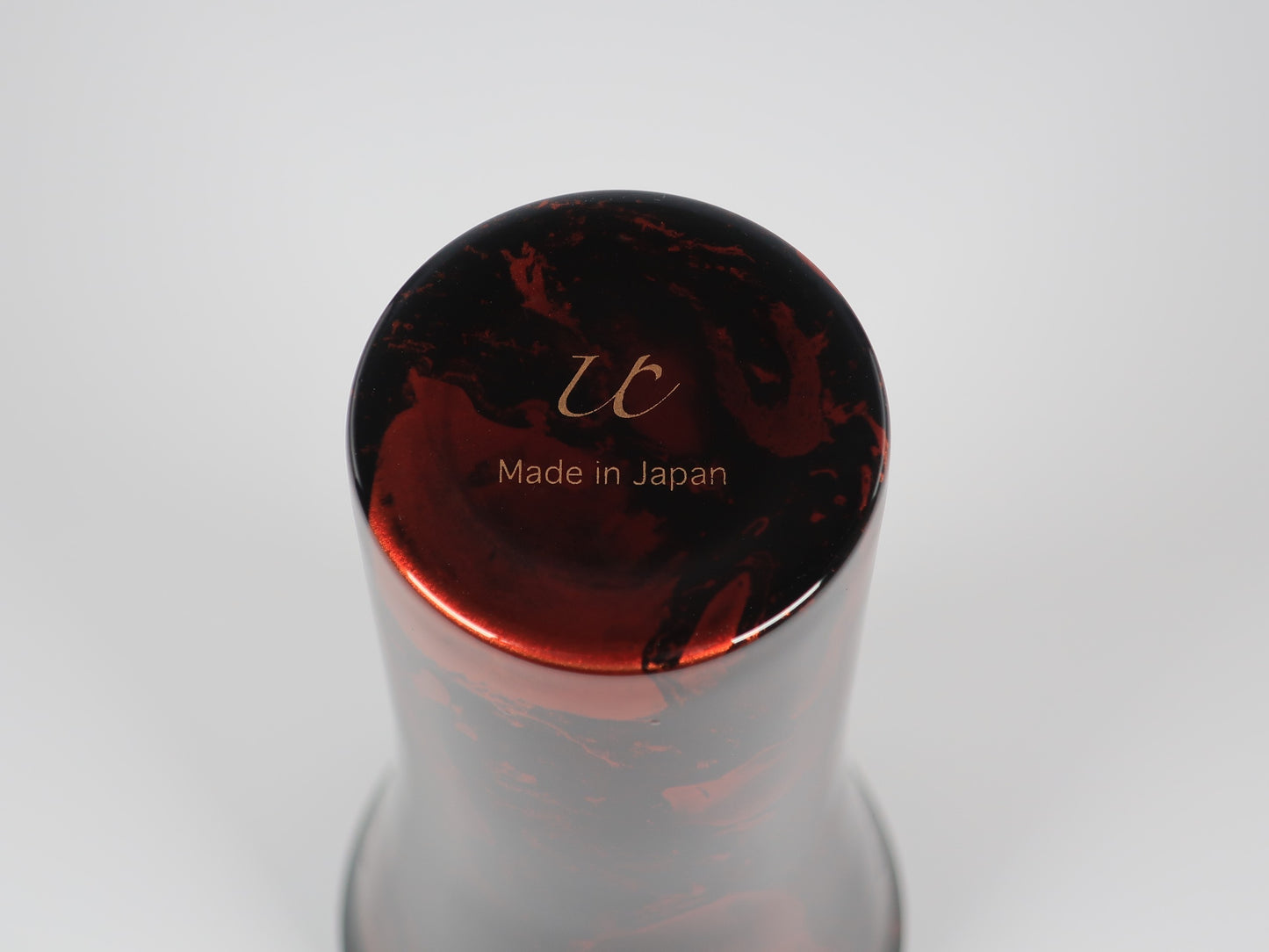 Lacquered (Shi-moa) Beer Cup, Sandalwood, Black, Yamanaka Lacquerware, Tsubame-Sanjo