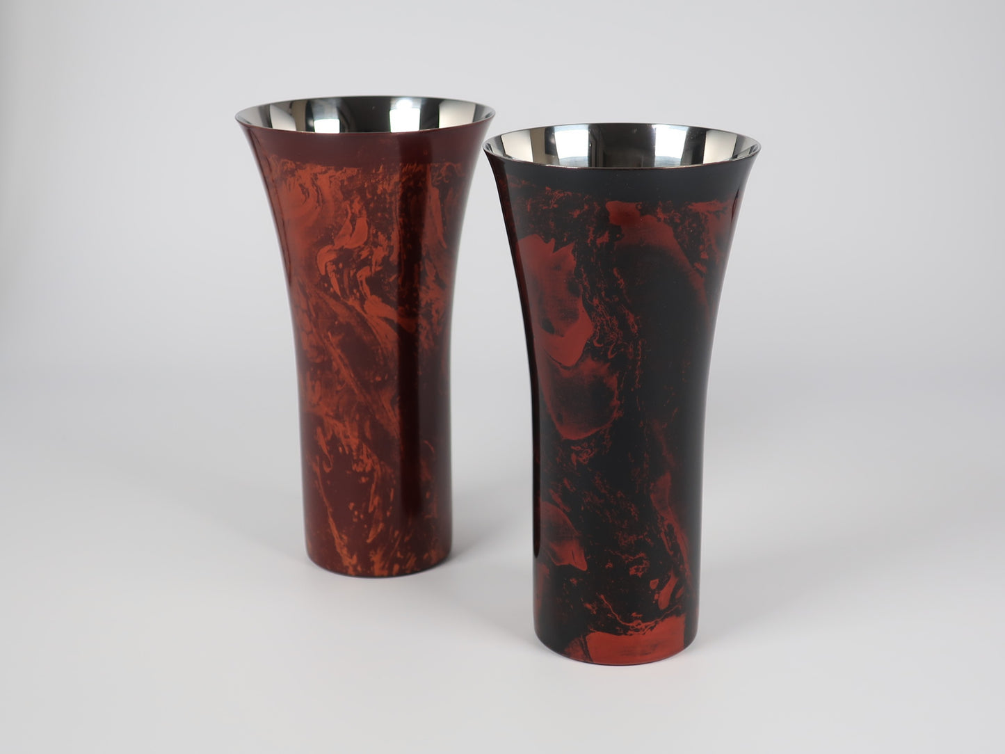 Lacquered (Shi-moa) Beer Cup, Sandalwood, Black, Yamanaka Lacquerware, Tsubame-Sanjo
