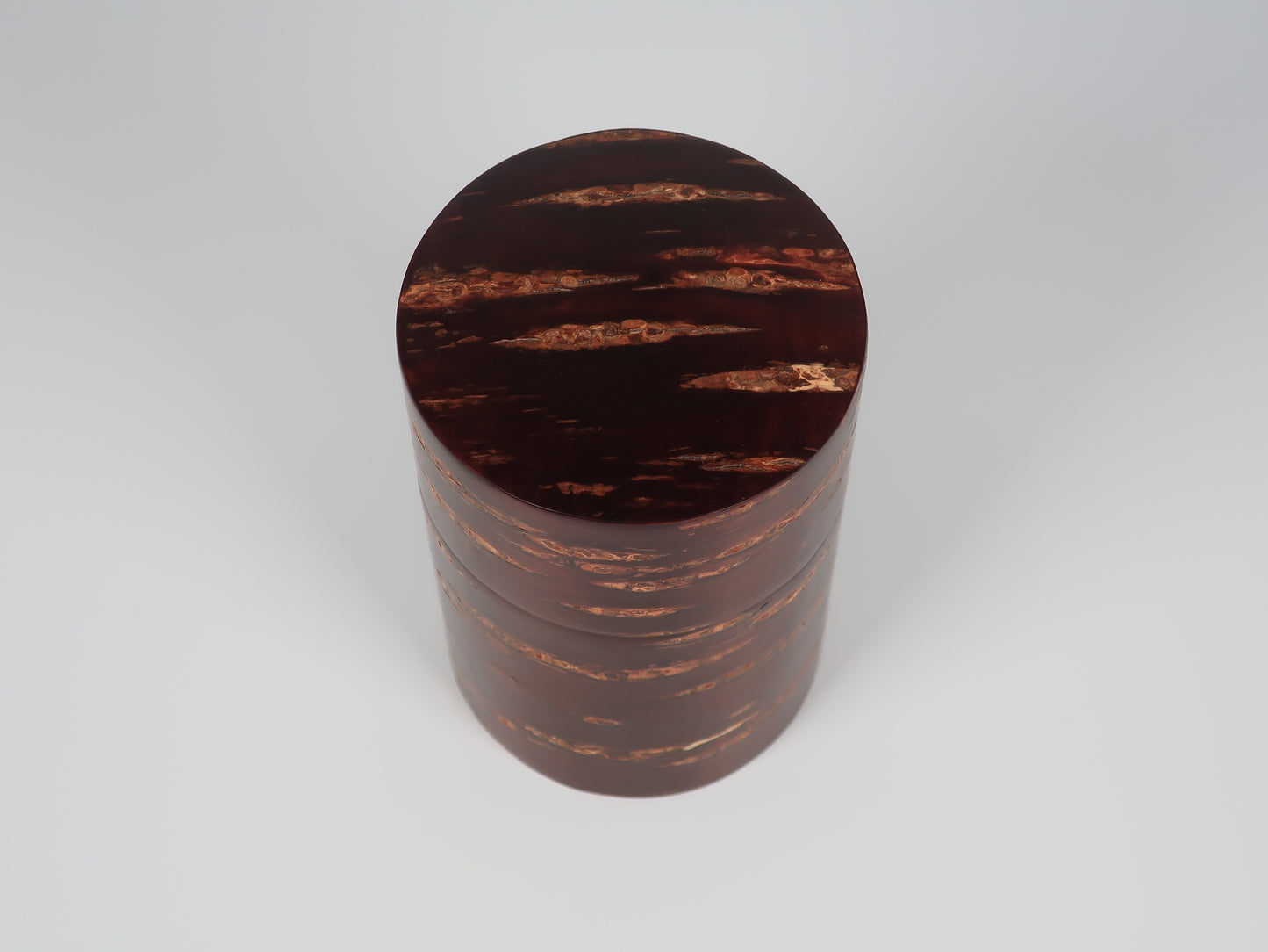 Kakunodate Birch Craft Tea Caddy Made from Wild Cherry Bark