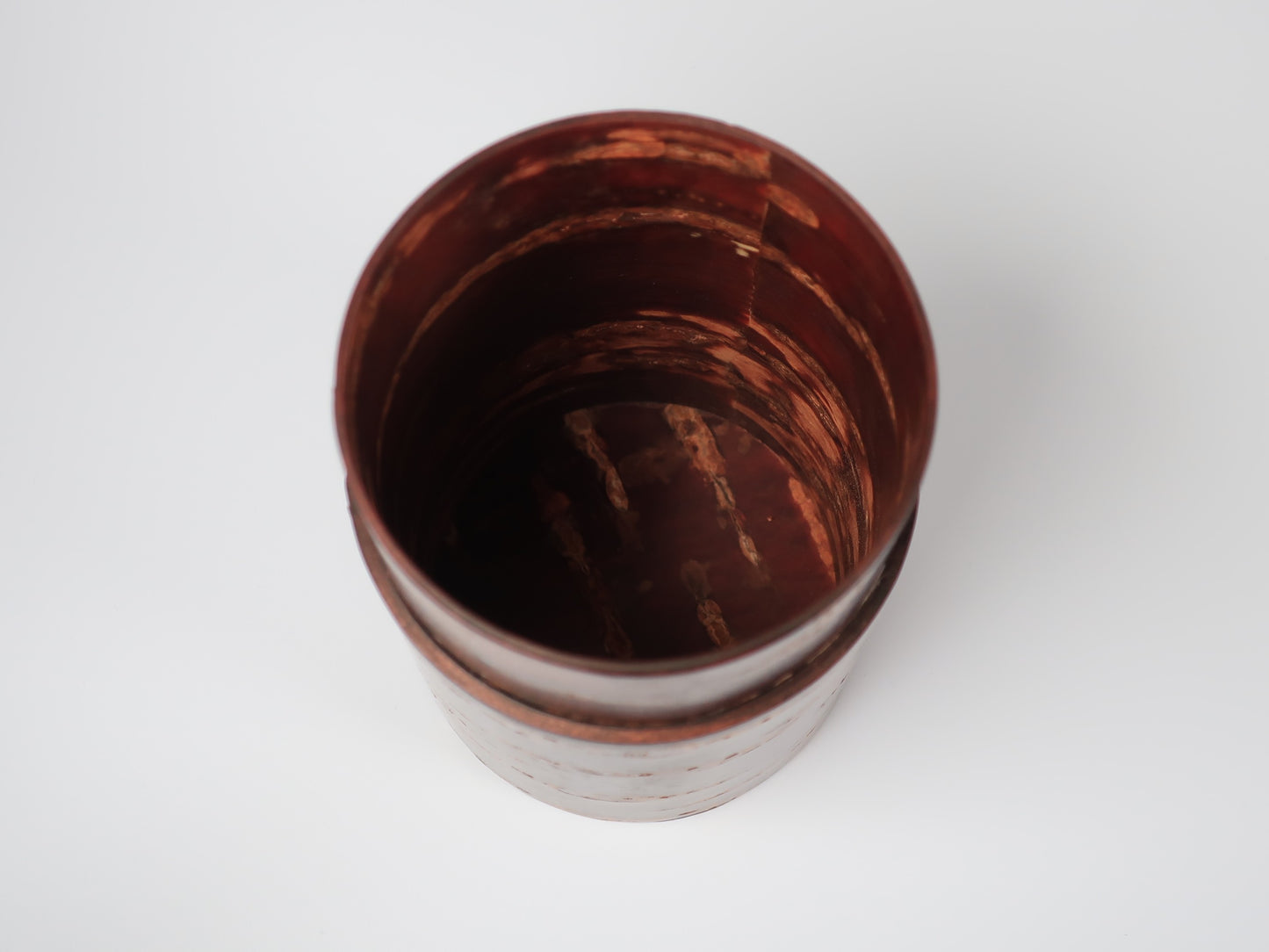 Kakunodate Birch Craft Tea Caddy Made from Wild Cherry Bark