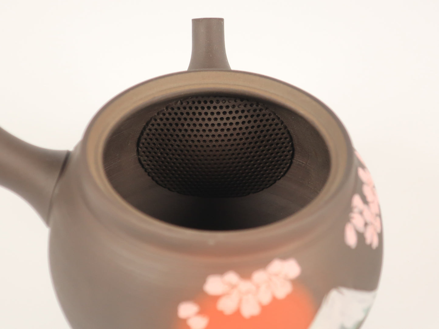 Tokoname ware teapot, Gyokko Sendan Sakura Fuji teapot