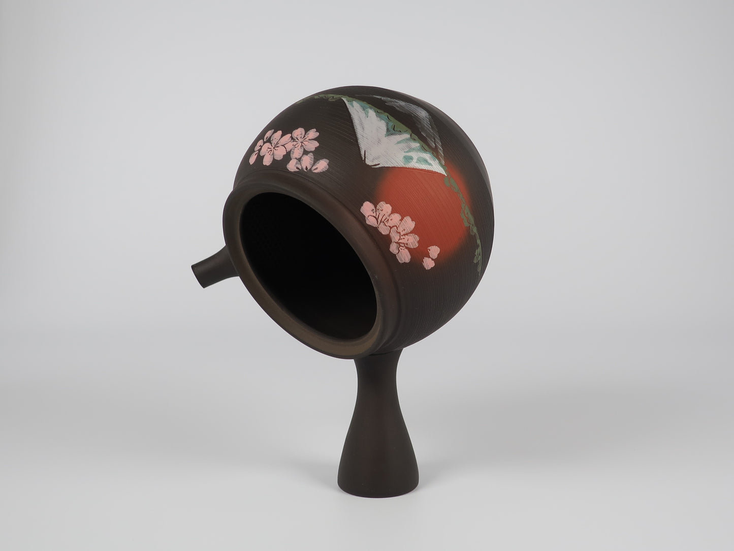 Tokoname ware teapot, Gyokko Sendan Sakura Fuji teapot