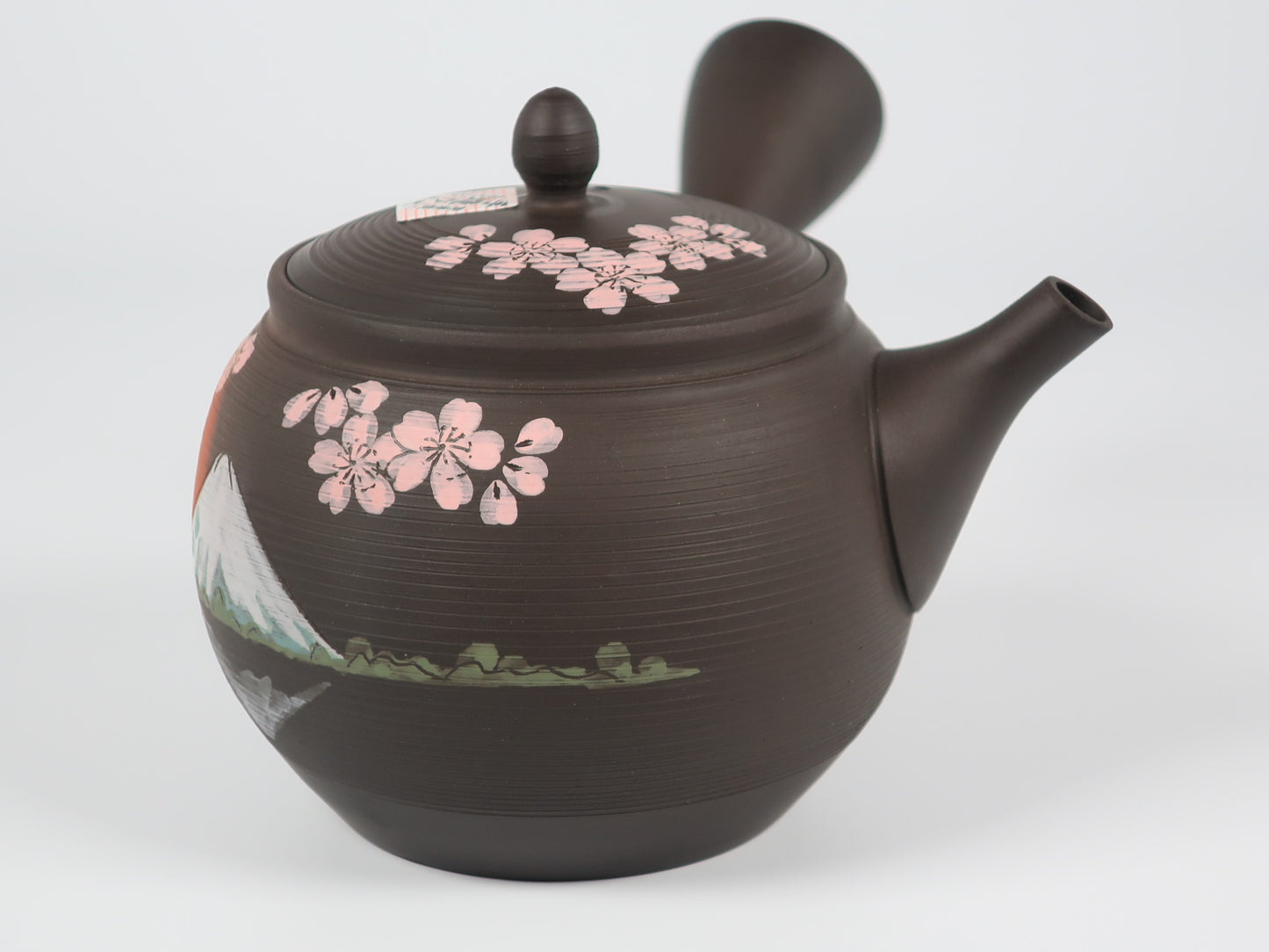 Tokoname ware teapot, Gyokko Sendan Sakura Fuji teapot