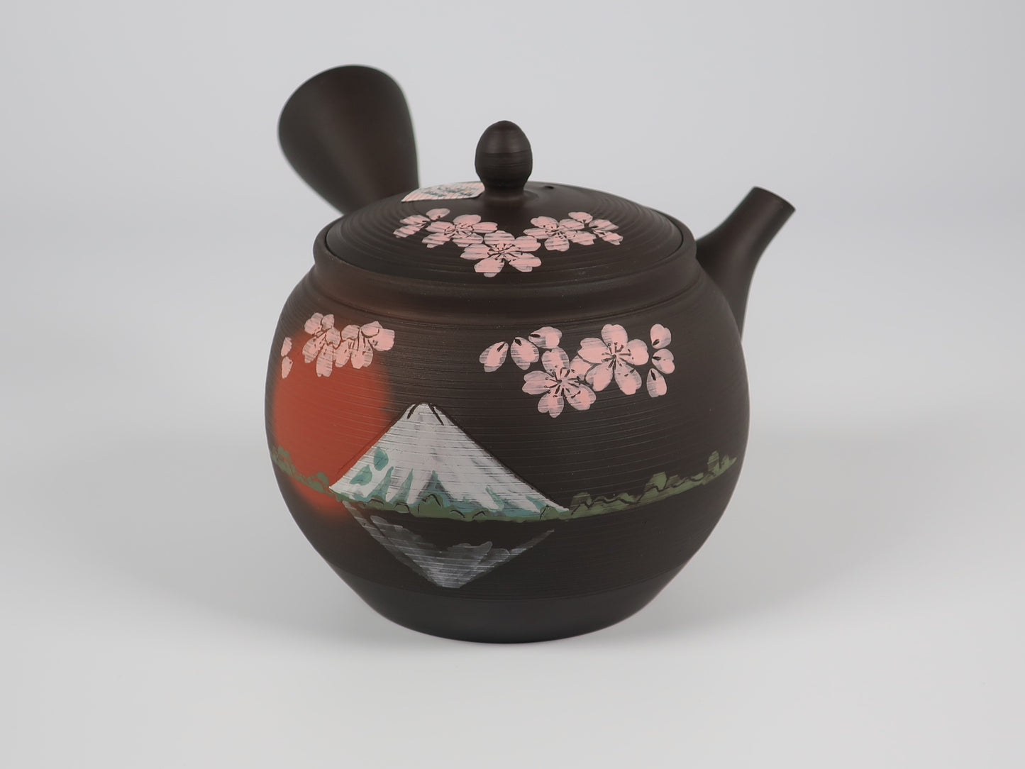 Tokoname ware teapot, Gyokko Sendan Sakura Fuji teapot