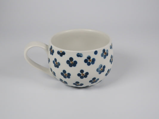 Tobe Ware Round Mug with Blue Small Pattern
