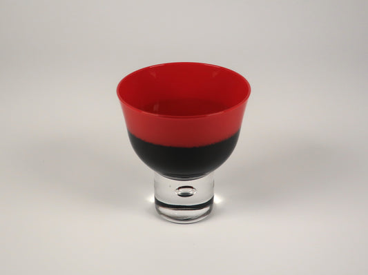 Aizu Lacquerware Cold Sake Glass, Vermilion Gradient