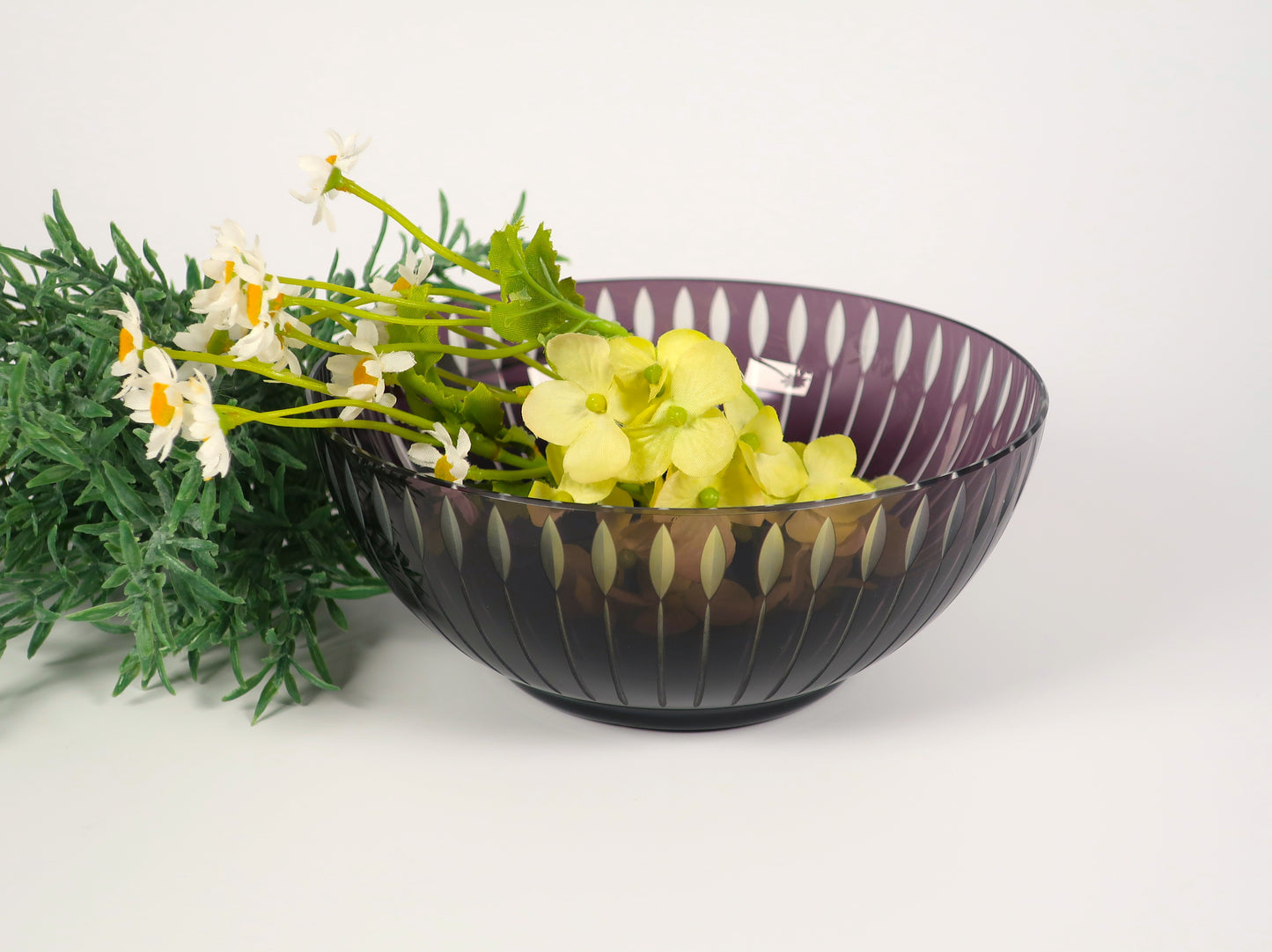 Edo Kiriko Bowl with Diamond Pattern