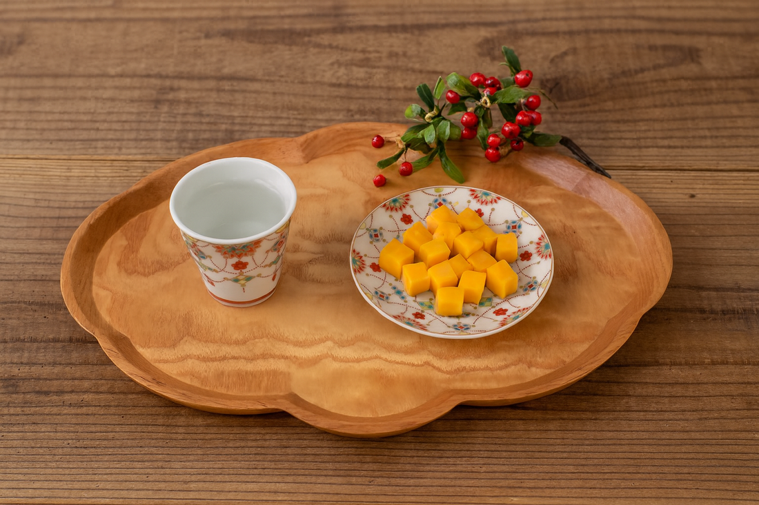 吉祥文様に包まれて、心ほどける熱燗時間