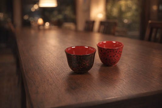 津軽塗のぐい呑みで味わう、伝統とぬくもりのある日本酒時間