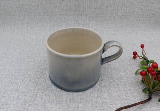 Mashiko ware coffee cup, cobalt blue
