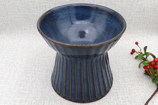 Mashiko Pottery Pet Food Dish (Bowl with Stand)