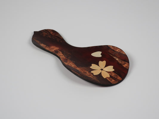 Kakunodate Kabazaiku Tea Spoon, Made from Wild Cherry Bark, Tea Ceremony Utensils