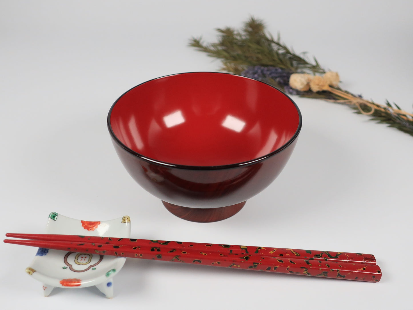 [Antique] Aizu Lacquerware Soup Bowl Set of 5