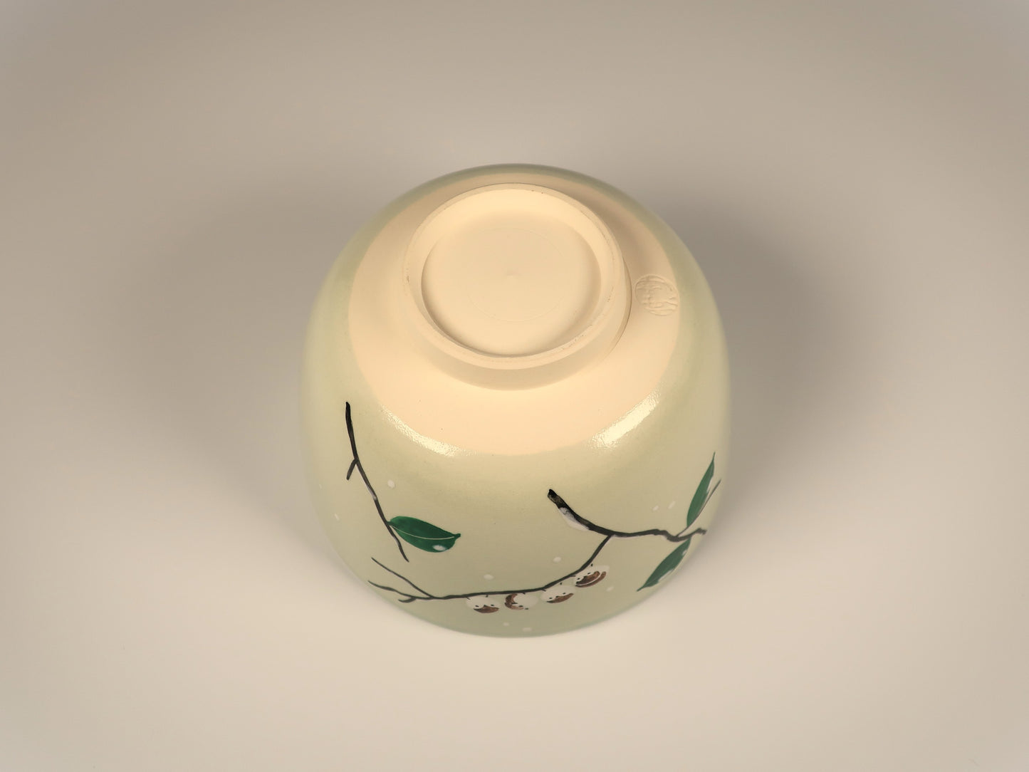 First Time Tea Ceremony Set, Basic 3 Pieces, Kyo-yaki / Kiyomizu-yaki Matcha Bowl Snow Sparrow