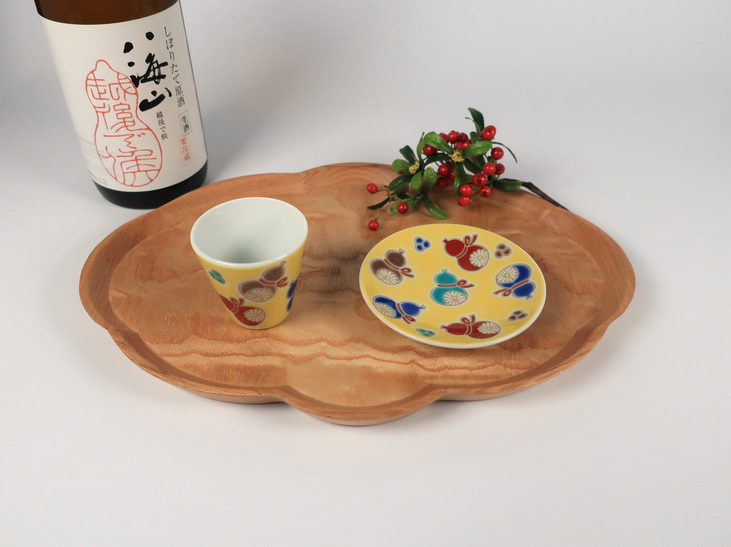 九谷焼　豆皿　六瓢（吉祥　縁起豆皿コレクション）