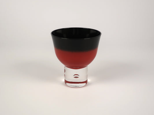 Aizu Lacquerware Cold Sake Glass with Black Gradient