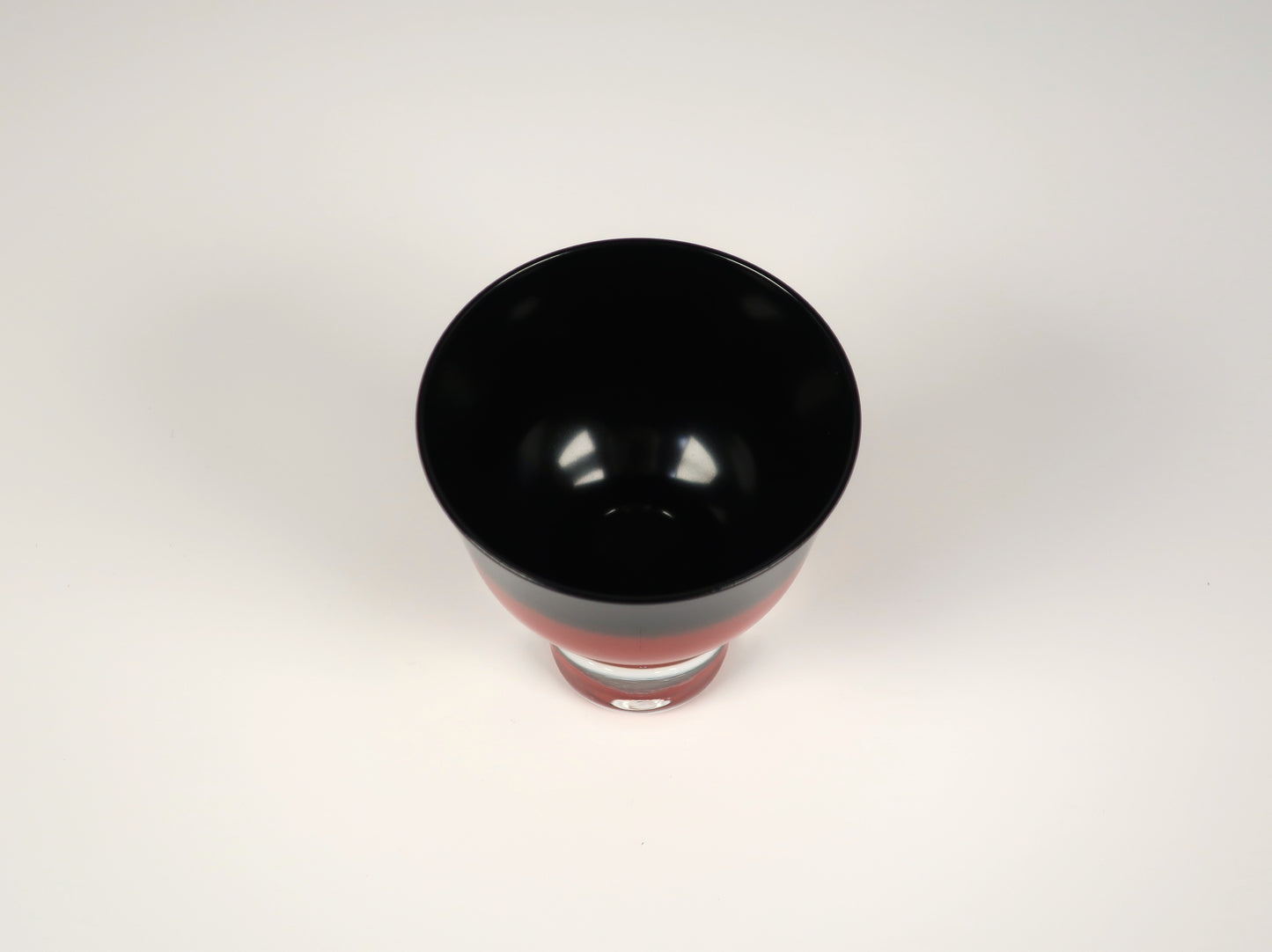Aizu Lacquerware Cold Sake Glass with Black Gradient