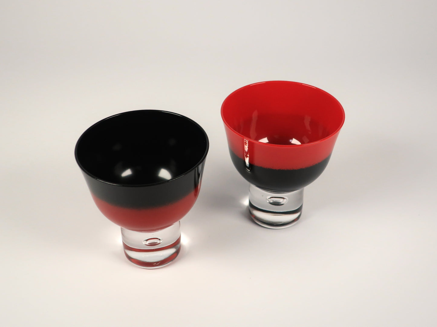Aizu Lacquerware Cold Sake Glass with Black Gradient