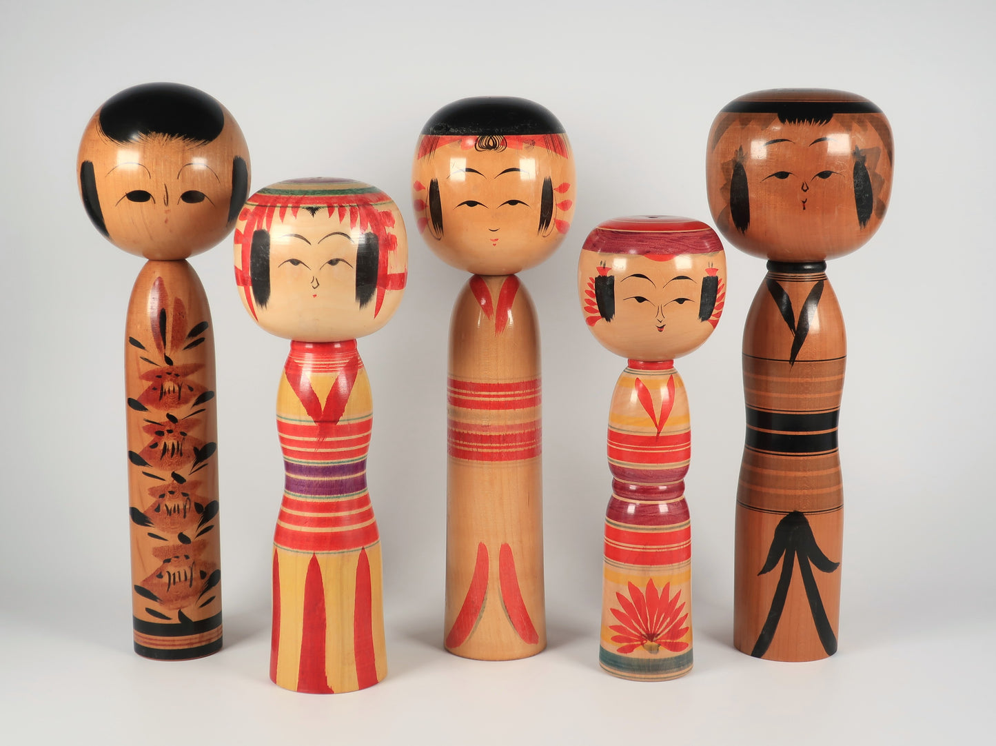 [Vintage] Traditional Kokeshi Yajiro Style by Craftsman Hisashiro Niiyama