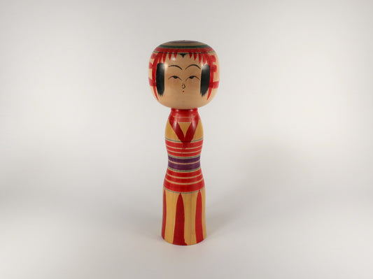 [Vintage] Traditional Kokeshi Yajiro Style by Craftsman Hisashiro Niiyama
