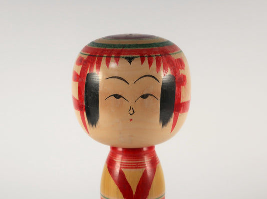 [Vintage] Traditional Kokeshi Yajiro Style by Craftsman Hisashiro Niiyama