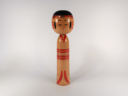 [Vintage] Traditional Kokeshi Yajiro Style by Craftsman Tamio Niyama