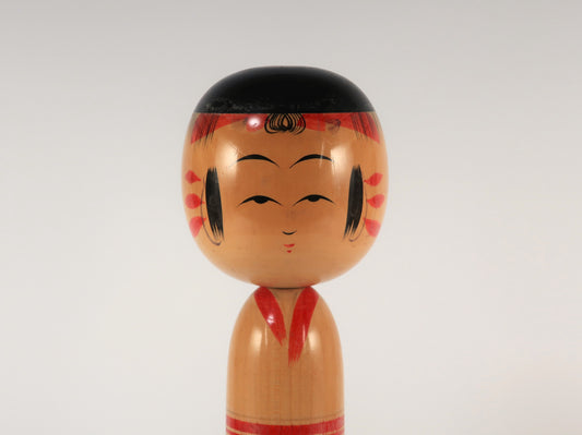 [Vintage] Traditional Kokeshi Yajiro Style by Craftsman Tamio Niyama