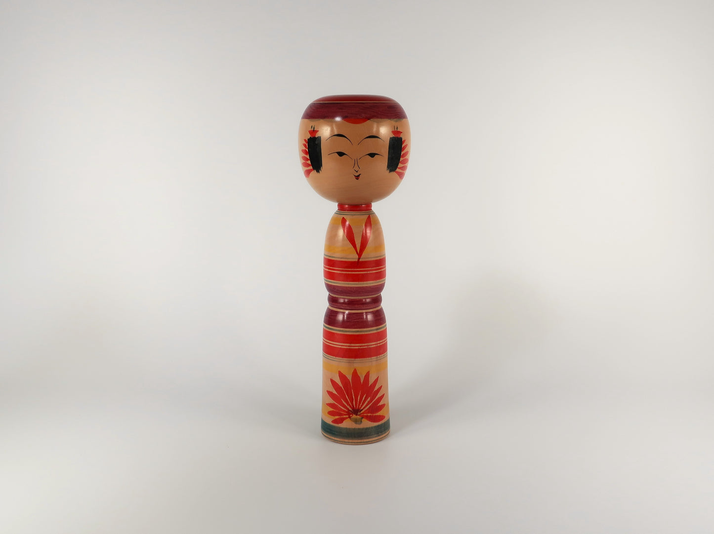 [Vintage] Traditional Kokeshi Yajiro Style by Craftsman Tatsuo Sato