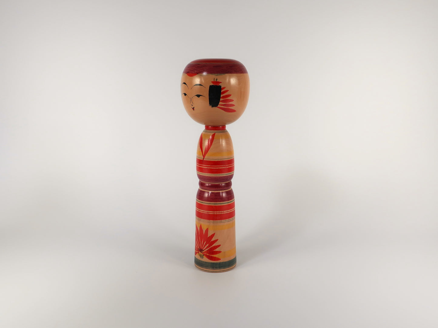 [Vintage] Traditional Kokeshi Yajiro Style by Craftsman Tatsuo Sato