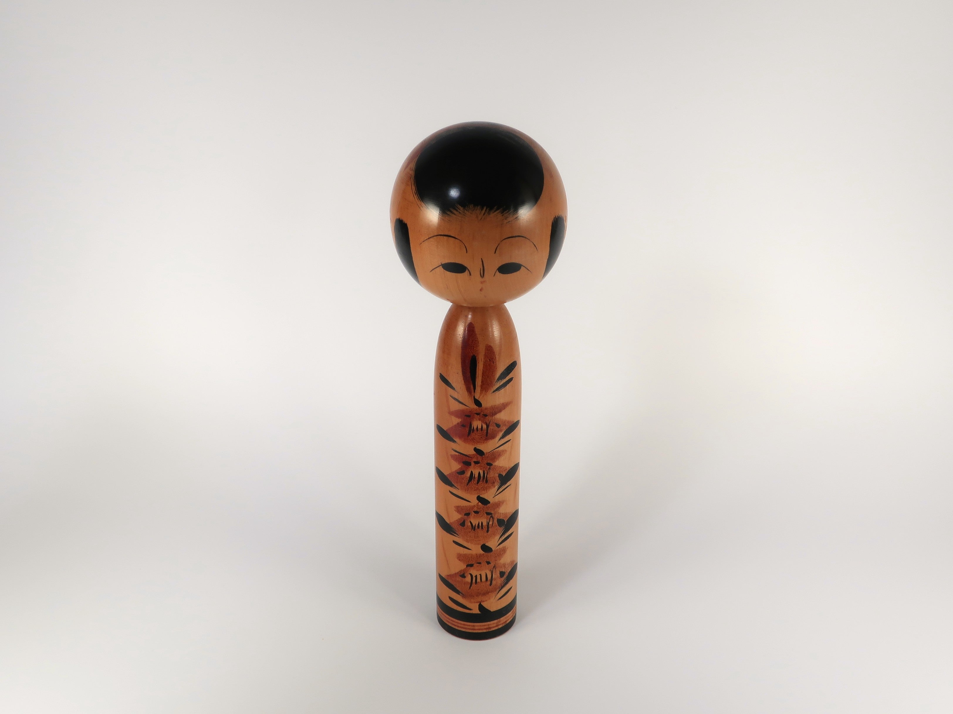K195古品　伝統こけし2体 伝統こけし-Traditional Kokeshi