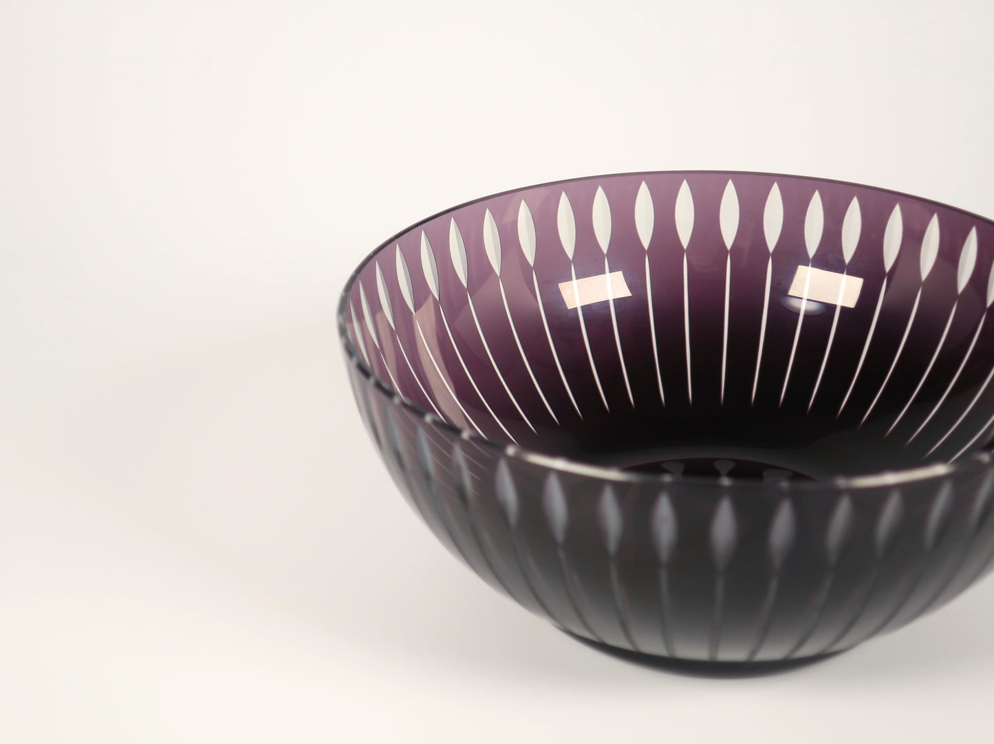 Edo Kiriko Bowl with Diamond Pattern