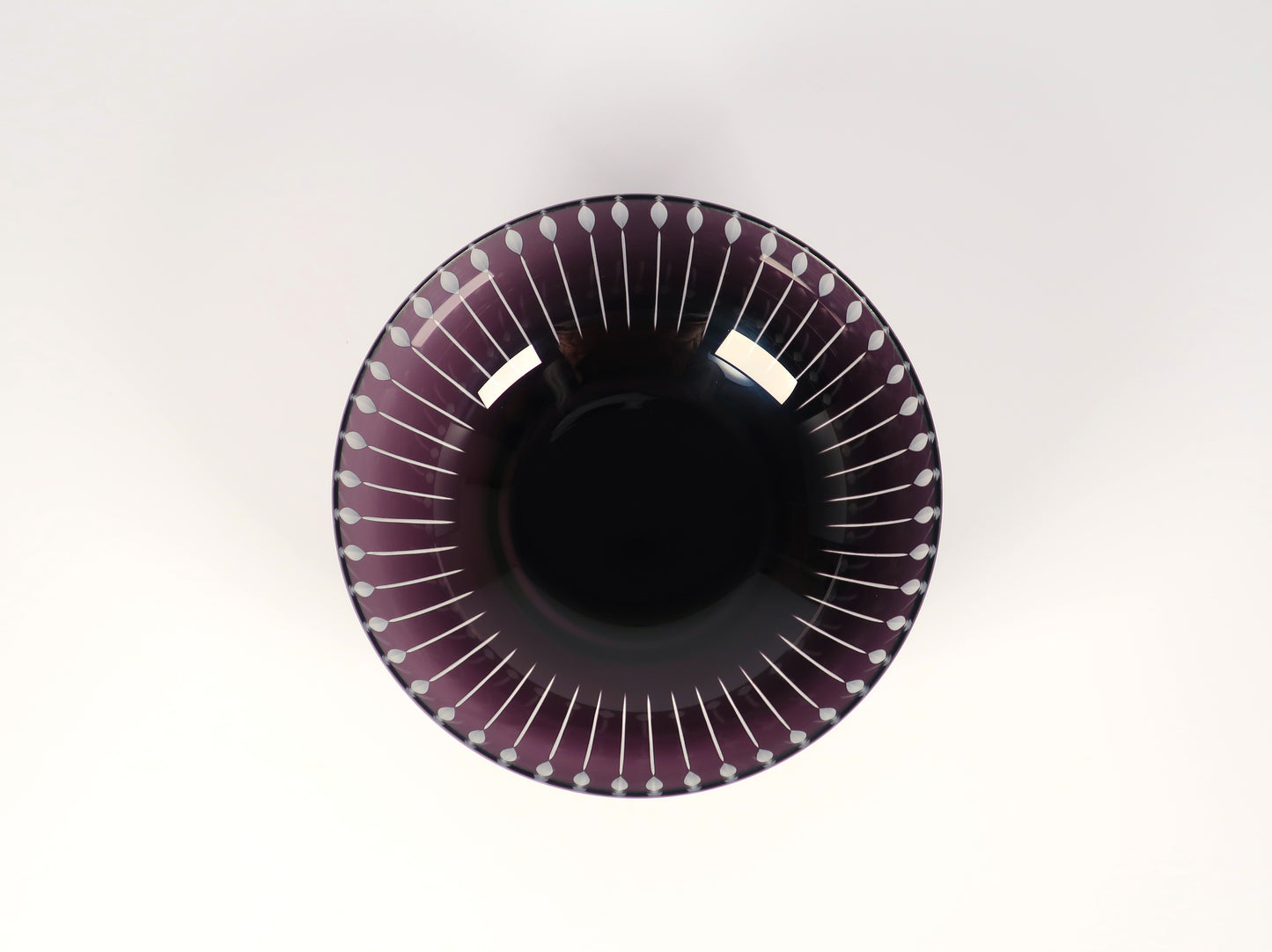 Edo Kiriko Bowl with Diamond Pattern