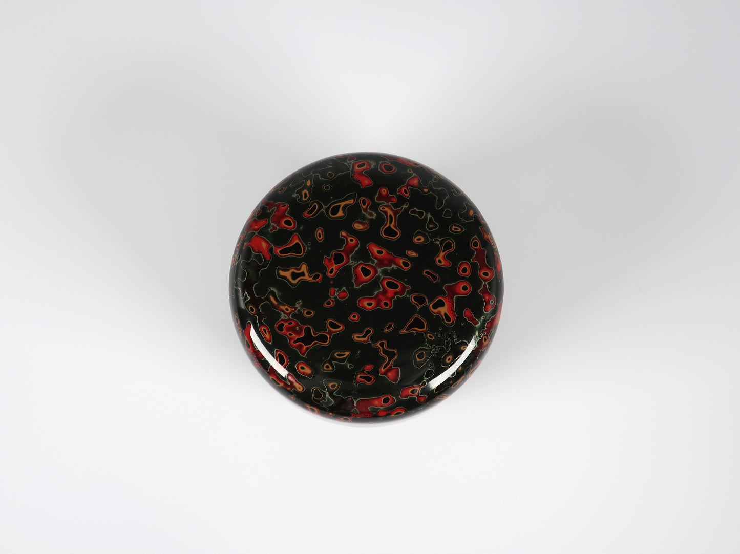 [Vintage] Tsugaru-nuri Natsume (tea caddy), Kara-nuri, Ro (black)
