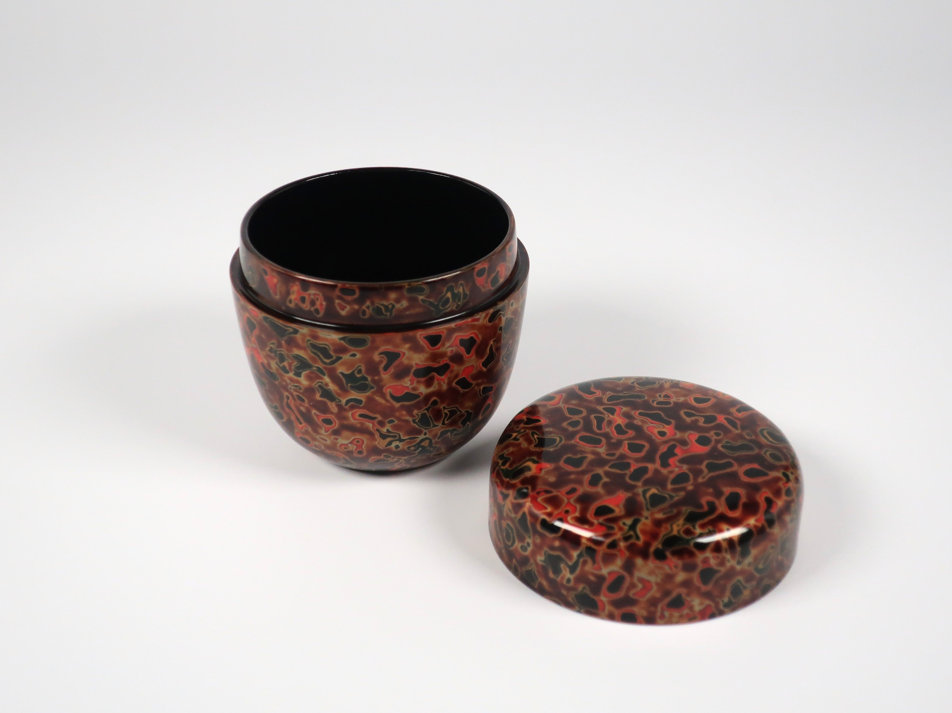 ヴィンテージ＞ 津軽塗 棗（なつめ） 唐塗 金茶色 – Tokoro Bloom