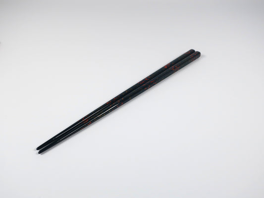 Tsugaru-nuri, chopsticks, Kara-nuri, Ro (Black color)