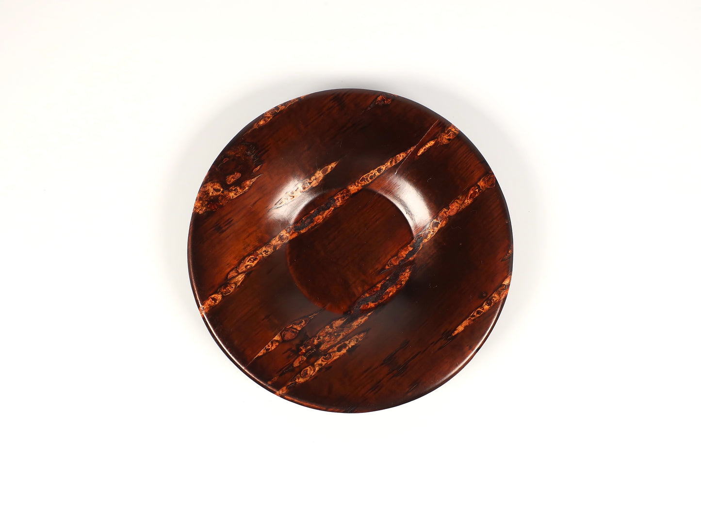 [Vintage] Kakunodate Kaba-zaiku Teacup Saucer Set of 5, Wild Cherry Bark