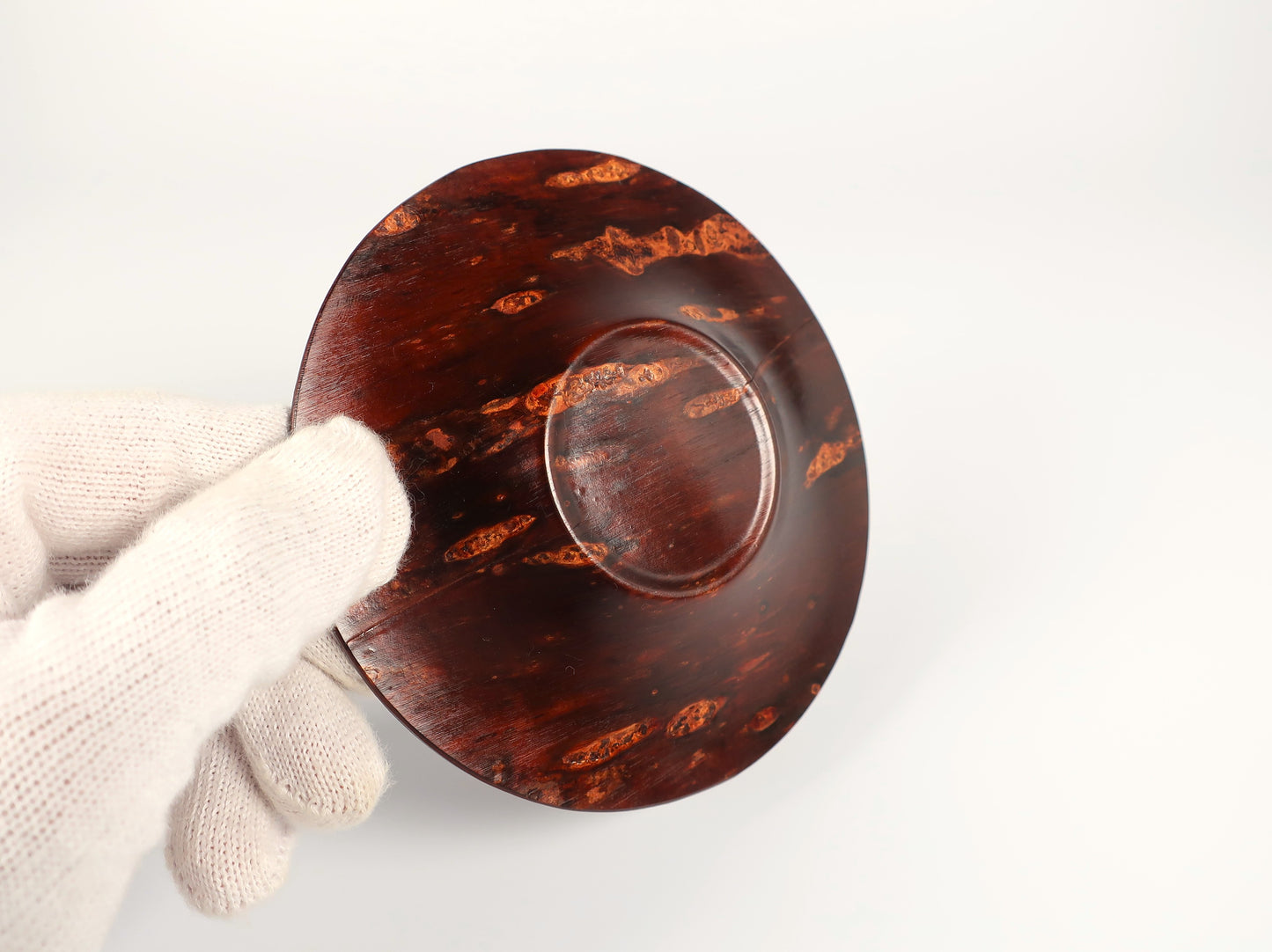 [Vintage] Kakunodate Kaba-zaiku Teacup Saucer Set of 5, Wild Cherry Bark