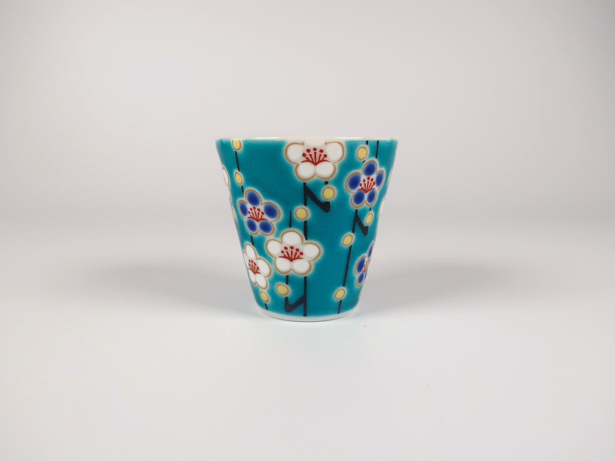 Kutani-yaki – O-choko fleurs de prunier (Collection Choko de bon augure)