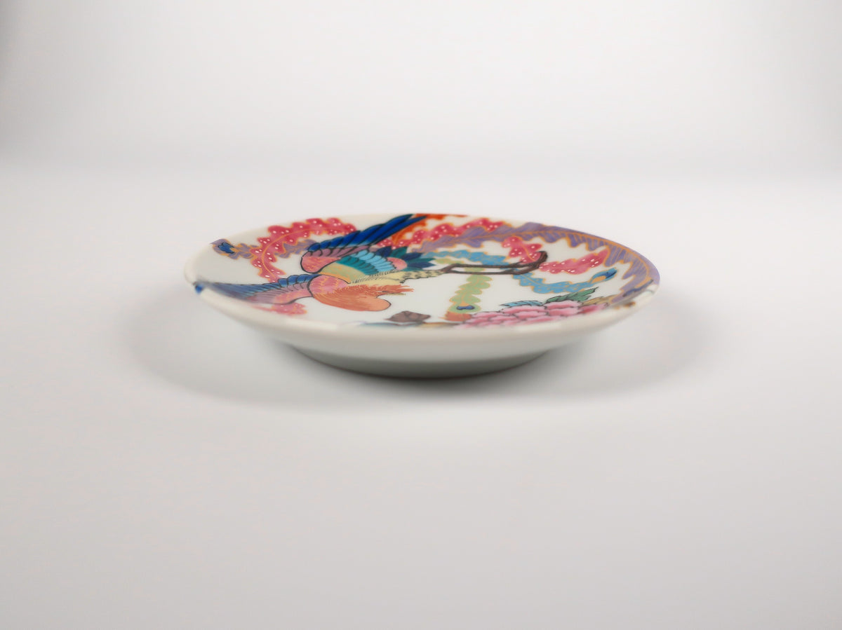 KUTANI ART SMALL PLATE "BOTAN HŌŌ"