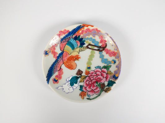 KUTANI ART SMALL PLATE "BOTAN HŌŌ"